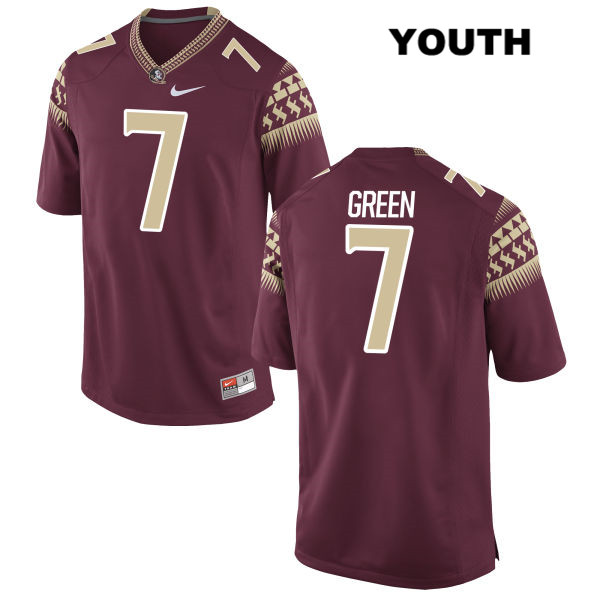 Youth NCAA Nike Florida State Seminoles #7 Ryan Green College Red Stitched Authentic Football Jersey OUC3769DK